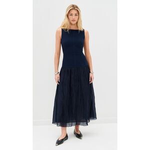 Reformation Navy Maxi Dress